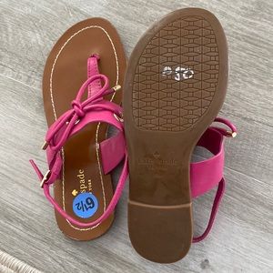 Pink Kate Spade sandals like new!